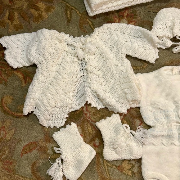 Vintage 6pc 3-9mth handmade set - Picture 5 of 7
